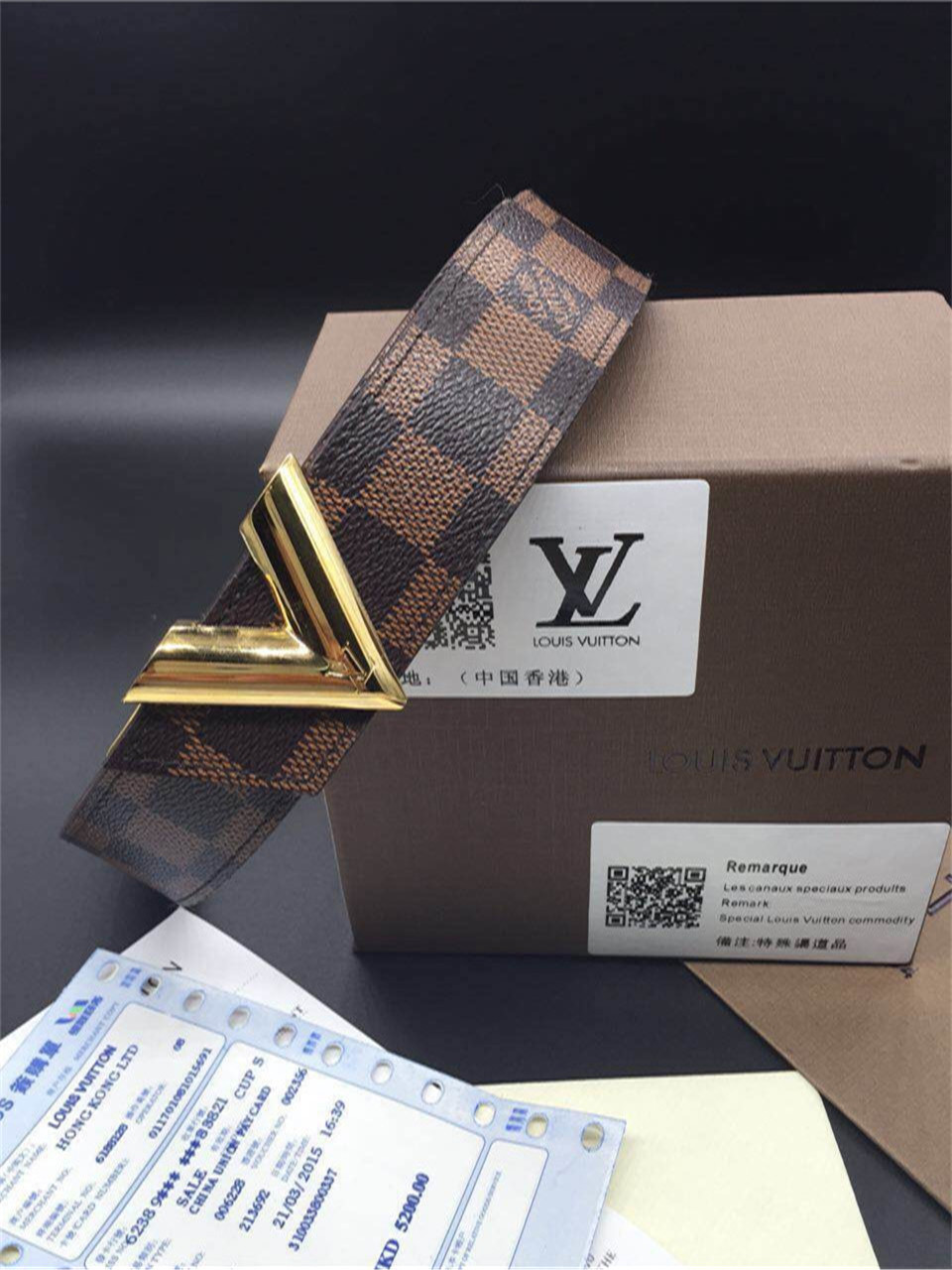 Super Perfect Quality LV Belts(100% Genuine Leather,Steel Buckle)-1113