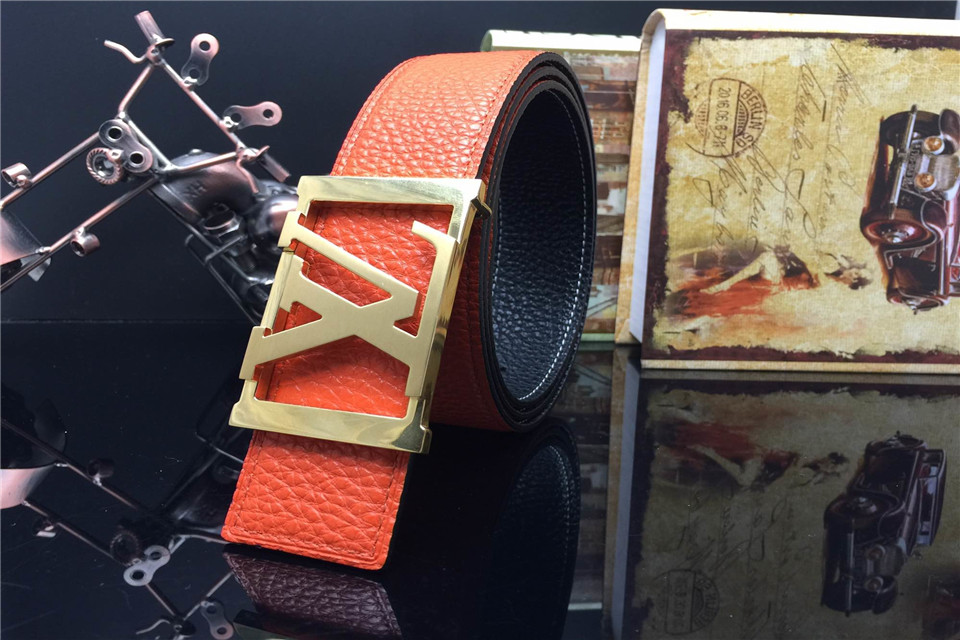 Super Perfect Quality LV Belts(100% Genuine Leather,Steel Buckle)-1140