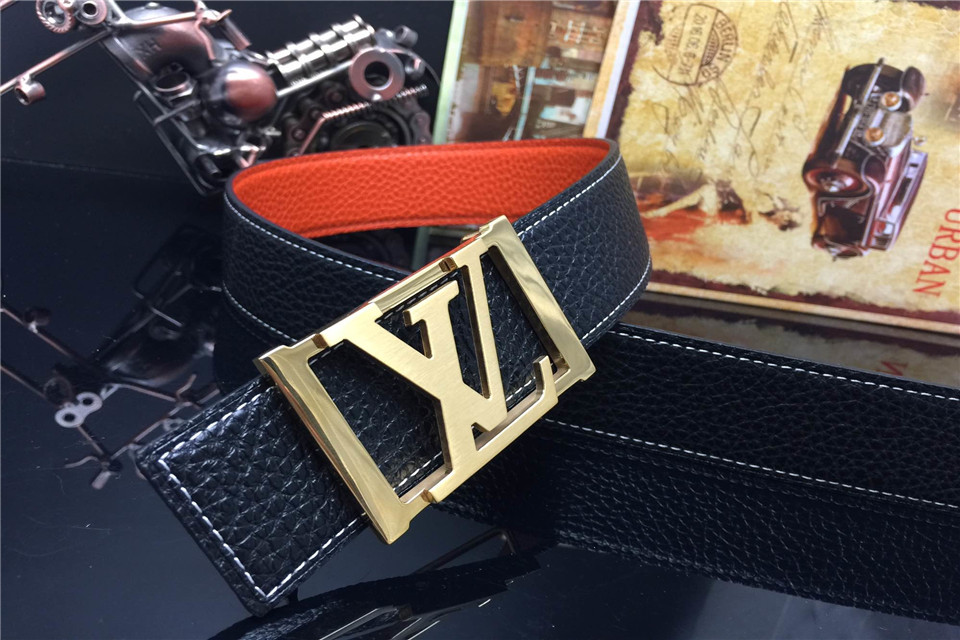 Super Perfect Quality LV Belts(100% Genuine Leather,Steel Buckle)-1141