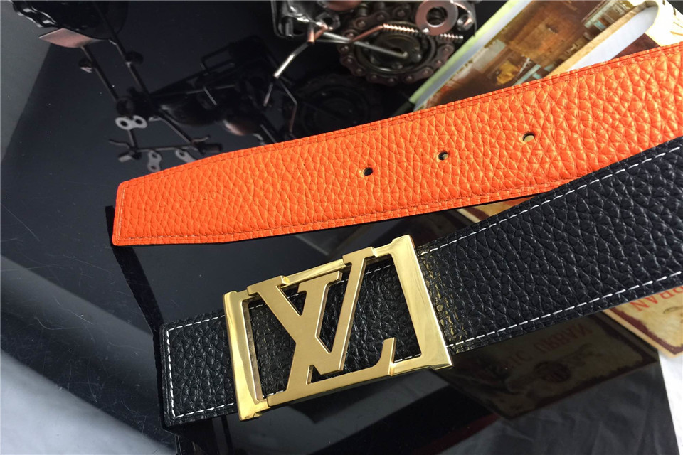 Super Perfect Quality LV Belts(100% Genuine Leather,Steel Buckle)-1142