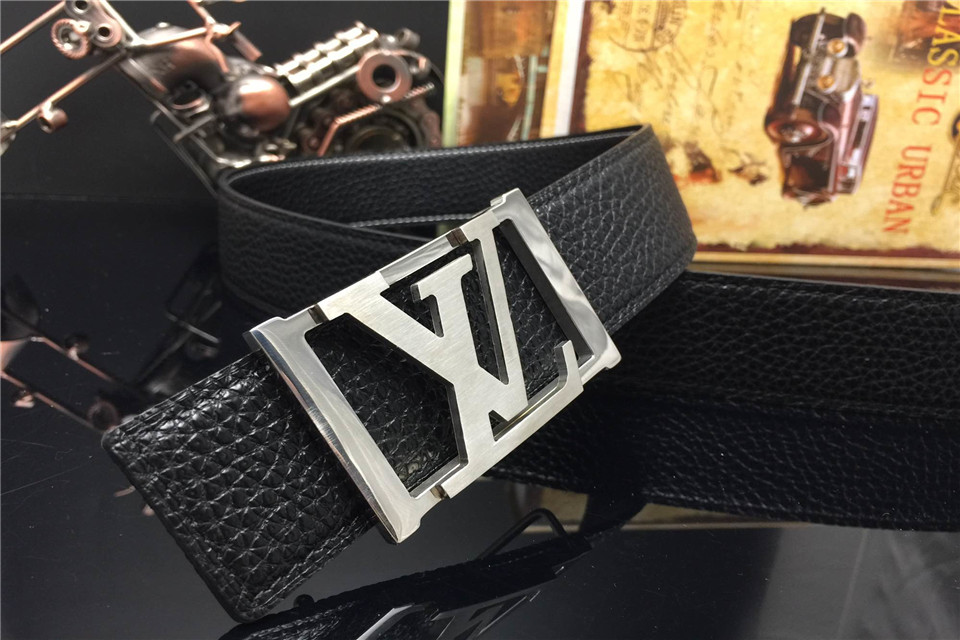 Super Perfect Quality LV Belts(100% Genuine Leather,Steel Buckle)-1145