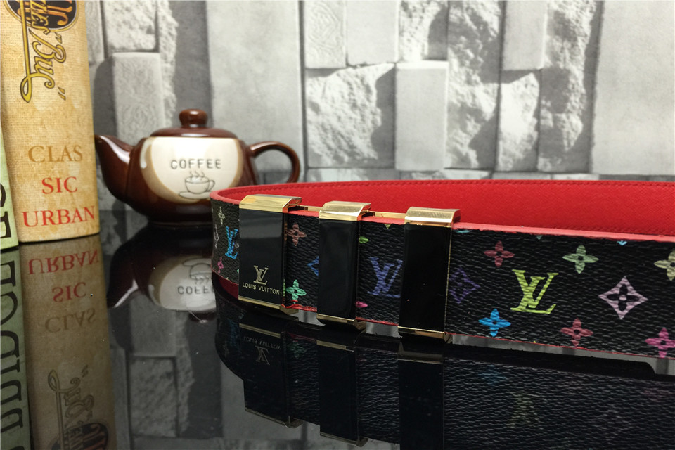 Super Perfect Quality LV Belts(100% Genuine Leather,Steel Buckle)-1153