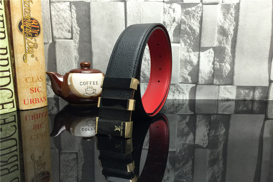 Super Perfect Quality LV Belts(100% Genuine Leather,Steel Buckle)-1169