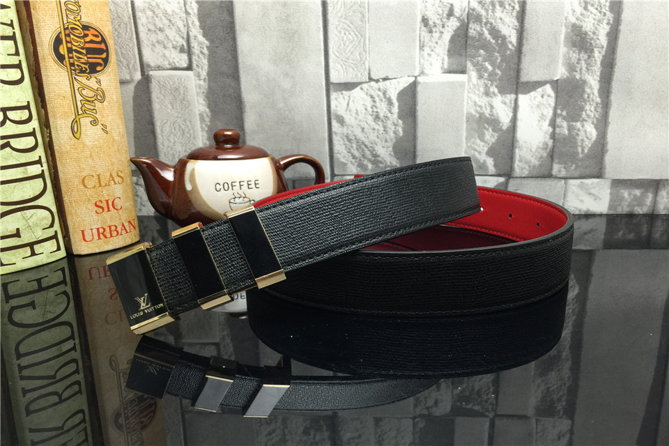 Super Perfect Quality LV Belts(100% Genuine Leather,Steel Buckle)-1170