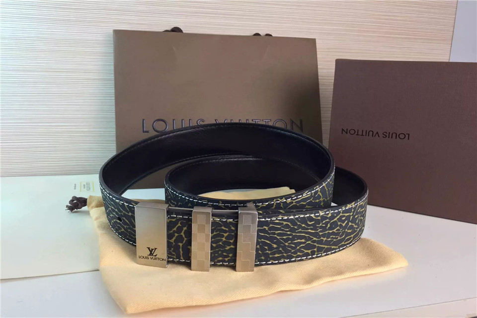 Super Perfect Quality LV Belts(100% Genuine Leather,Steel Buckle)-1181