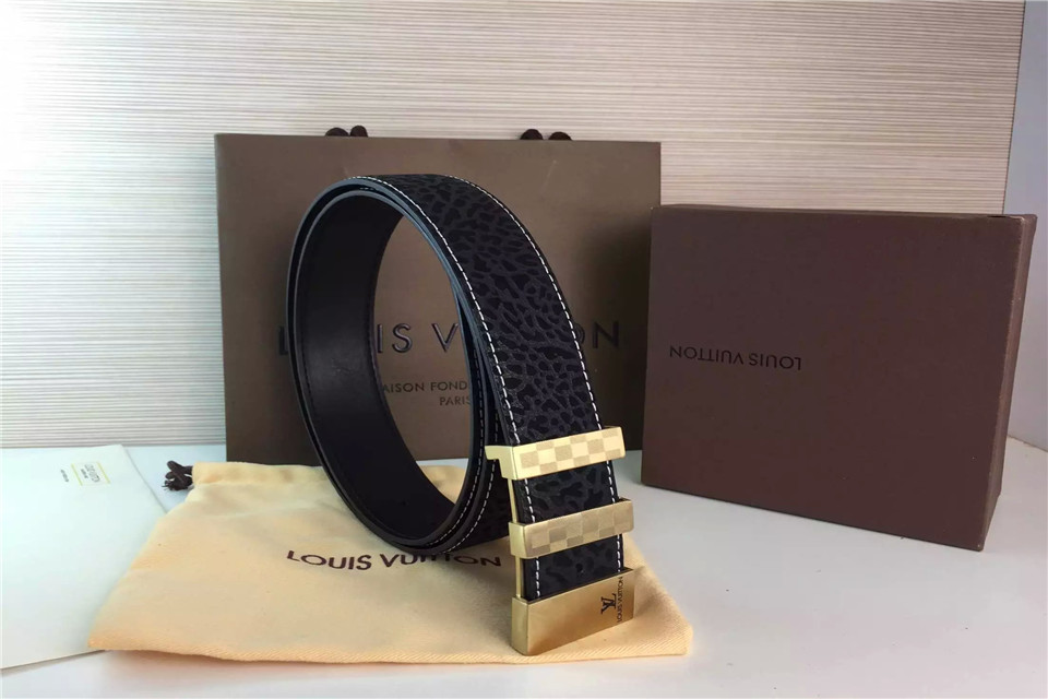 Super Perfect Quality LV Belts(100% Genuine Leather,Steel Buckle)-1182