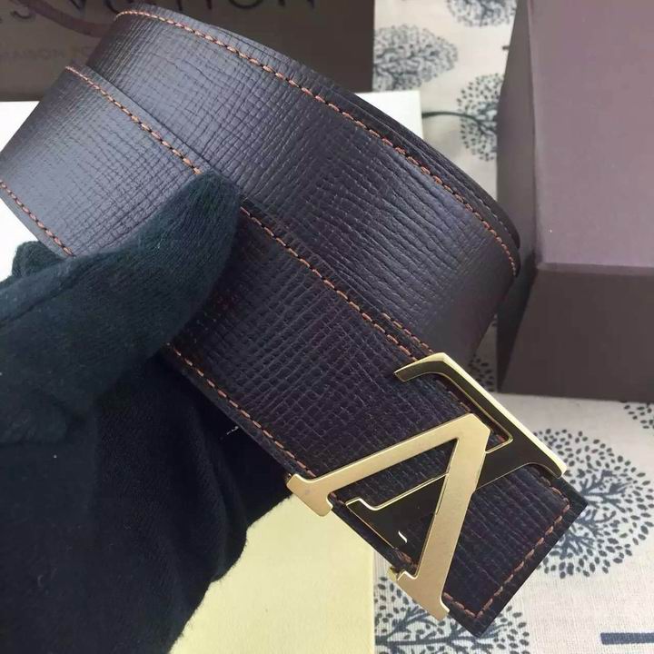 Super Perfect Quality LV Belts(100% Genuine Leather,Steel Buckle)-1224