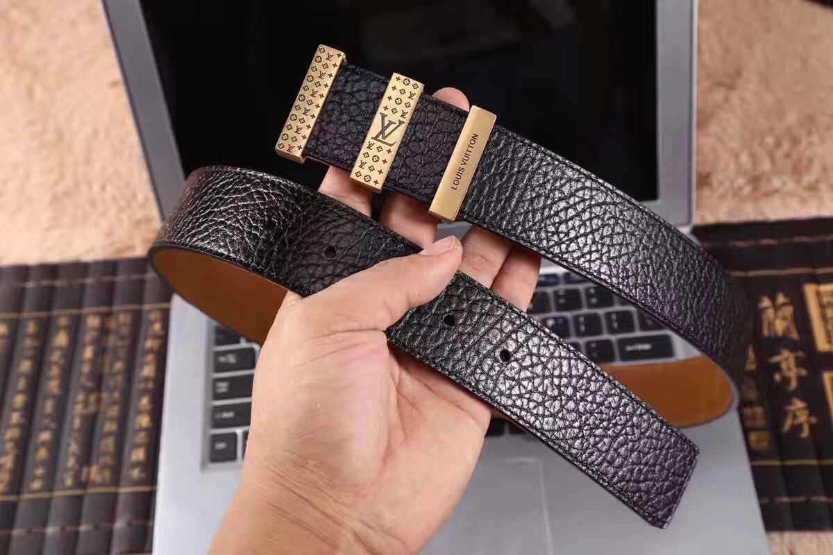 Super Perfect Quality LV Belts(100% Genuine Leather,Steel Buckle)-1292