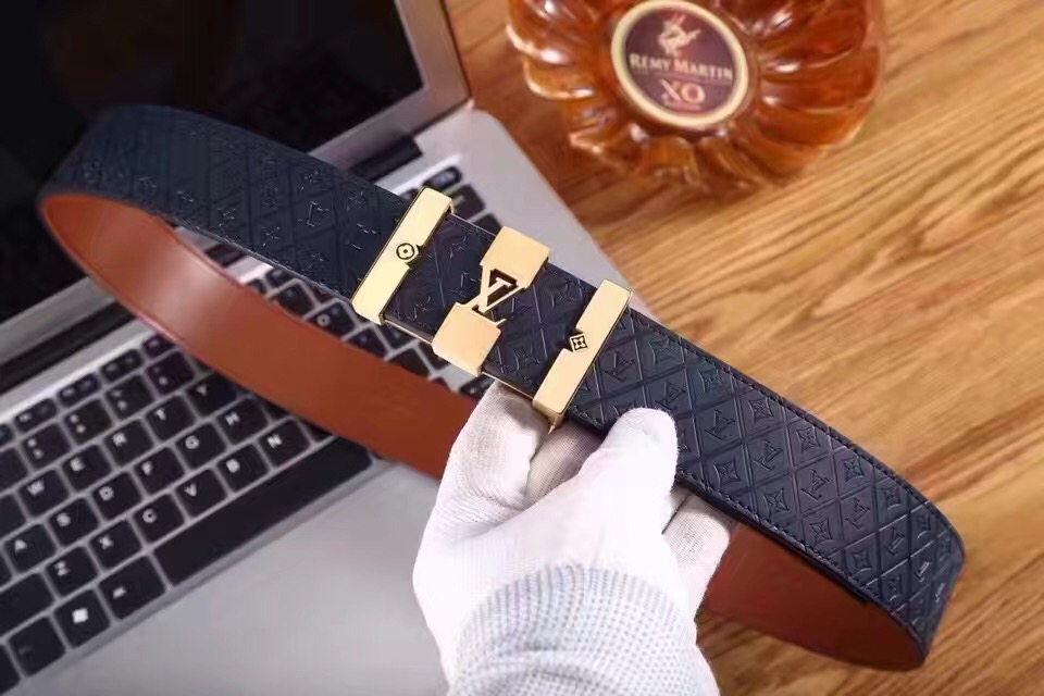 Super Perfect Quality LV Belts(100% Genuine Leather,Steel Buckle)-1322