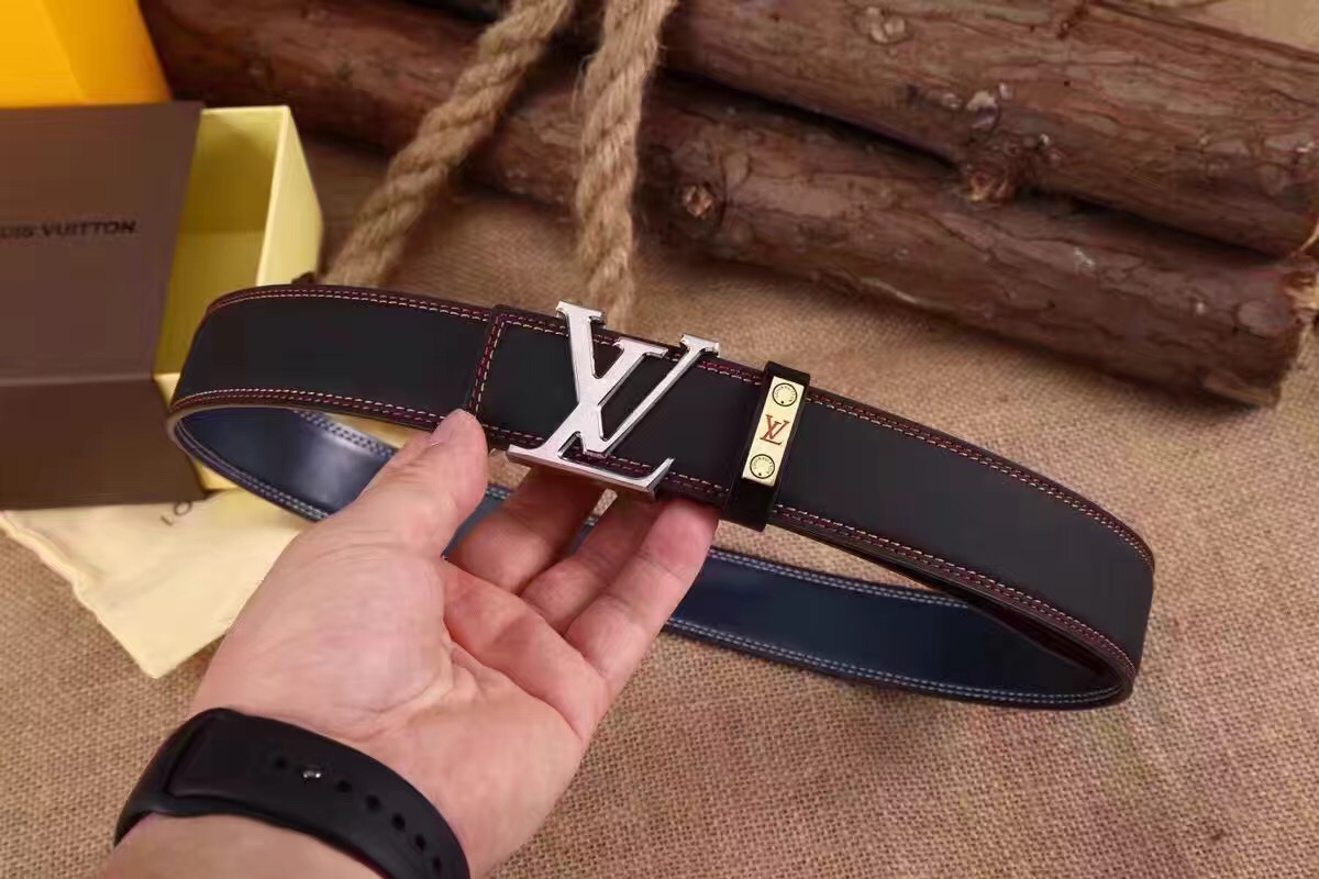 Super Perfect Quality LV Belts(100% Genuine Leather,Steel Buckle)-1326