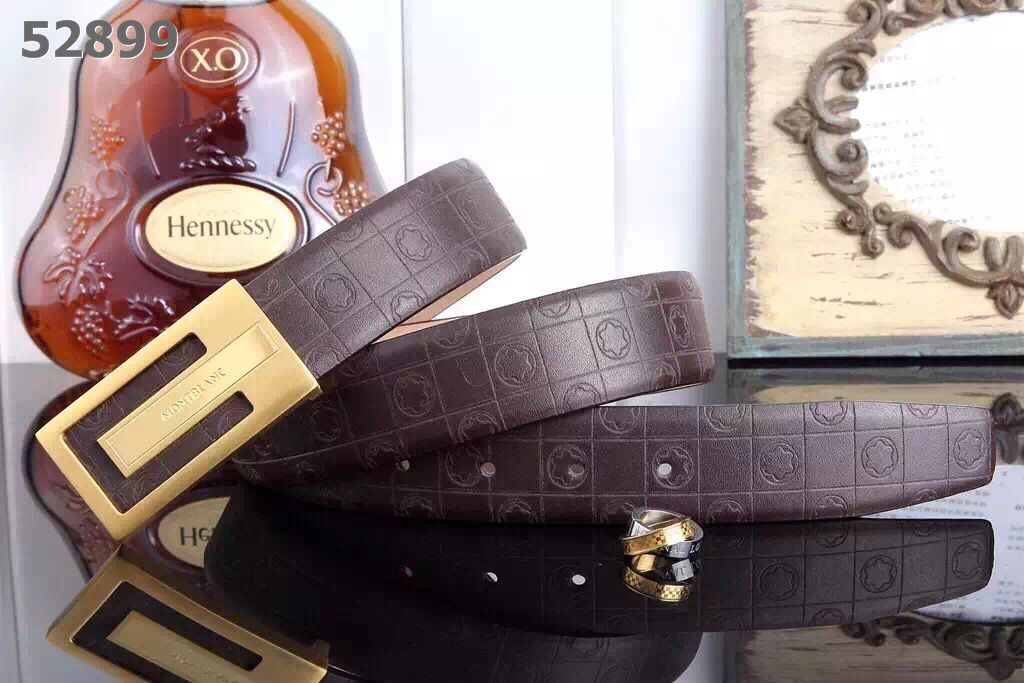 Super Perfect Quality MontBlanc Belts(100% Genuine Leather,steel Buckle)-022