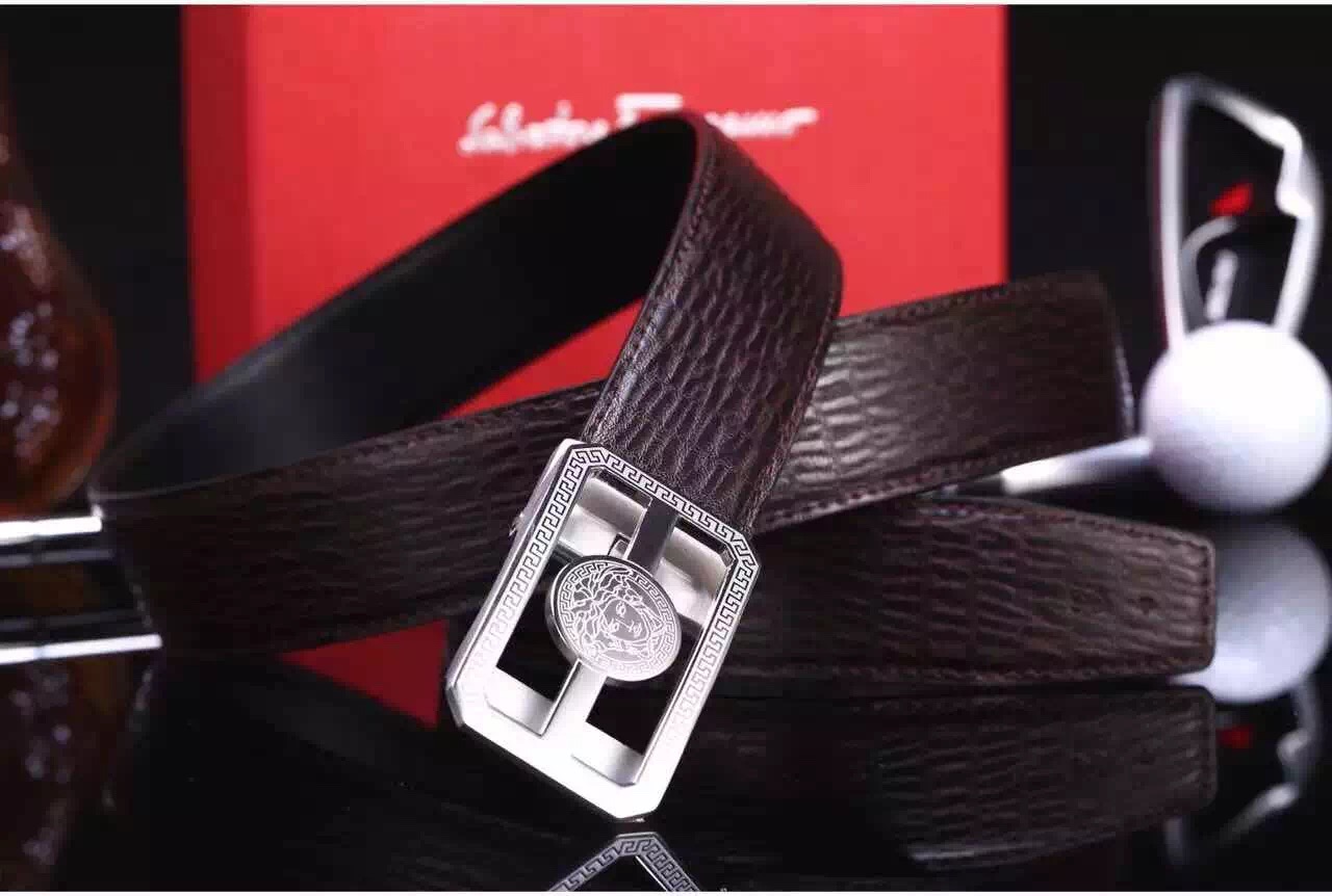 Super Perfect Quality V Belt(100% Genuine Leather,Steel Buckle)-040