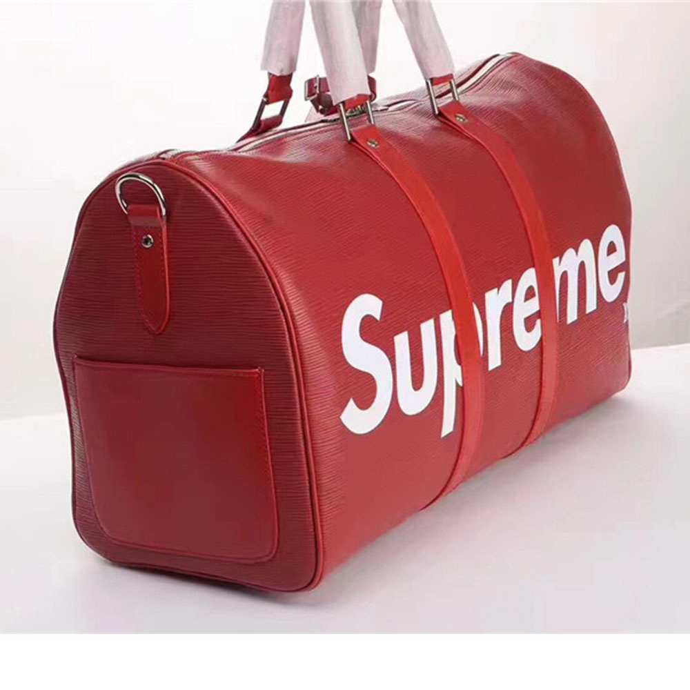 Supreme x LV Luggage Red Bags