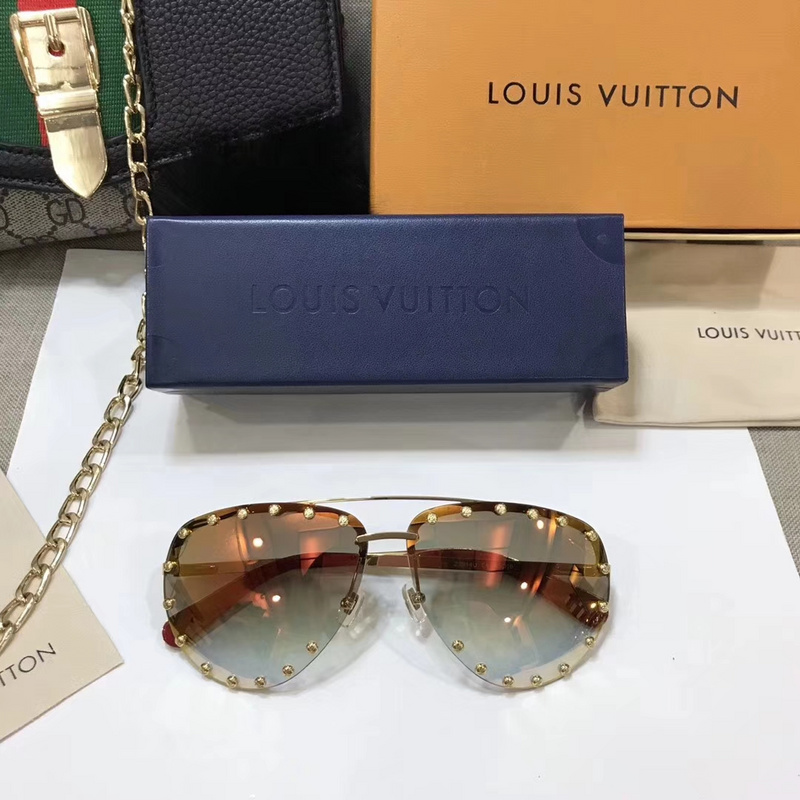 LV Sunglasses AAAA-195