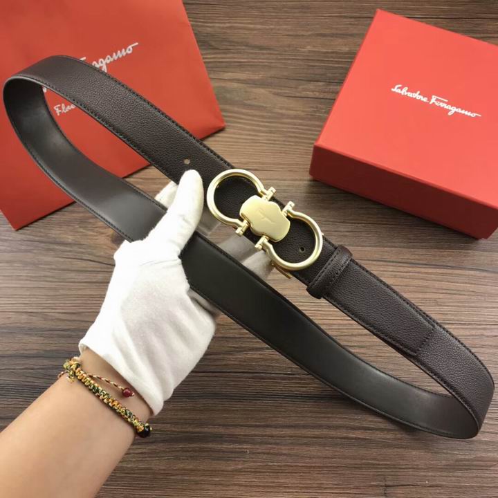 Super Perfect Quality Ferragamo Belts(100% Genuine Leather,steel Buckle)-1059