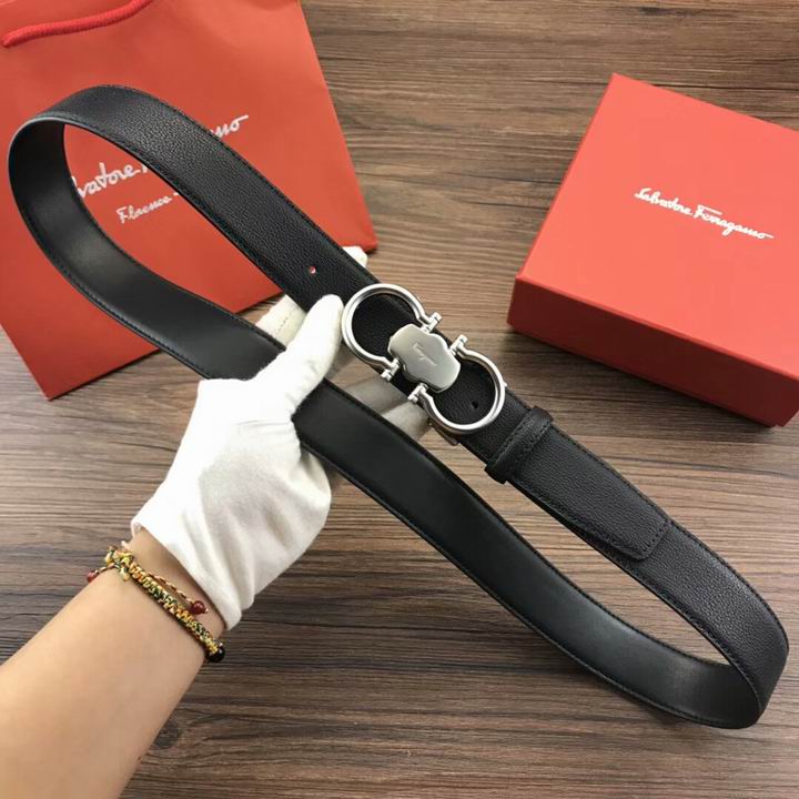 Super Perfect Quality Ferragamo Belts(100% Genuine Leather,steel Buckle)-1060