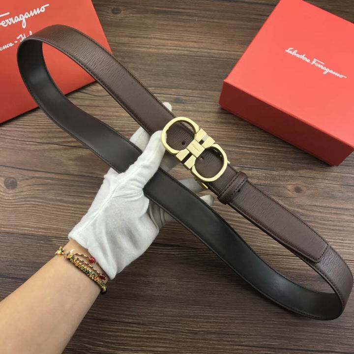 Super Perfect Quality Ferragamo Belts(100% Genuine Leather,steel Buckle)-1061