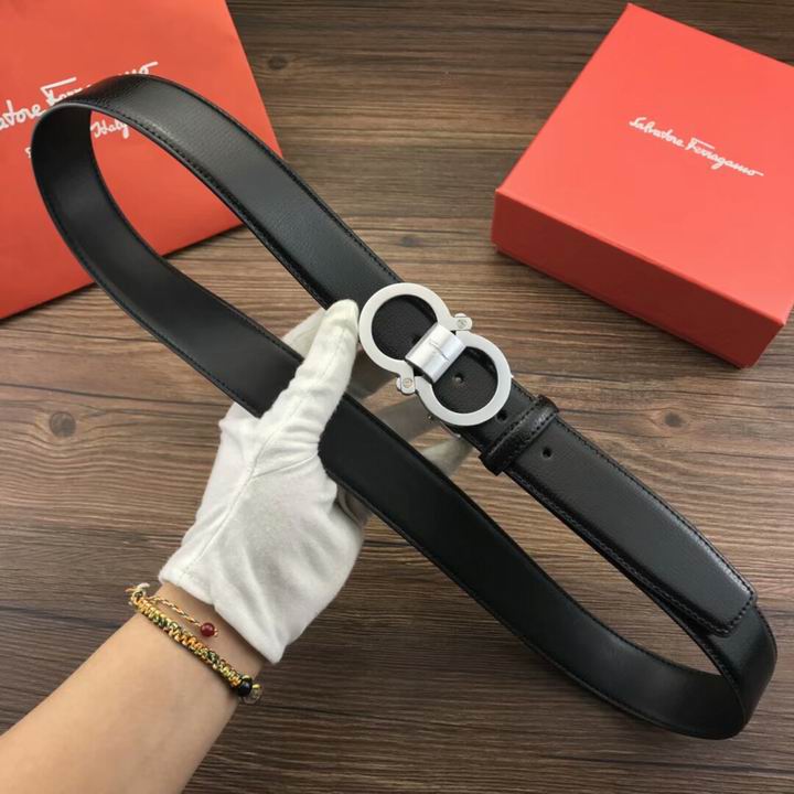 Super Perfect Quality Ferragamo Belts(100% Genuine Leather,steel Buckle)-1069