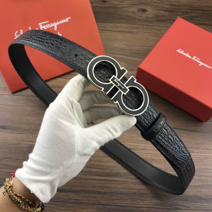 Super Perfect Quality Ferragamo Belts(100% Genuine Leather,steel Buckle)-1080