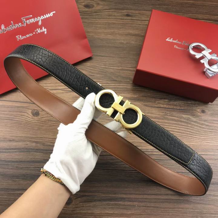 Super Perfect Quality Ferragamo Belts(100% Genuine Leather,steel Buckle)-1101