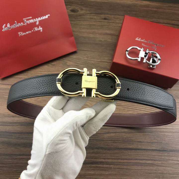 Super Perfect Quality Ferragamo Belts(100% Genuine Leather,steel Buckle)-1108