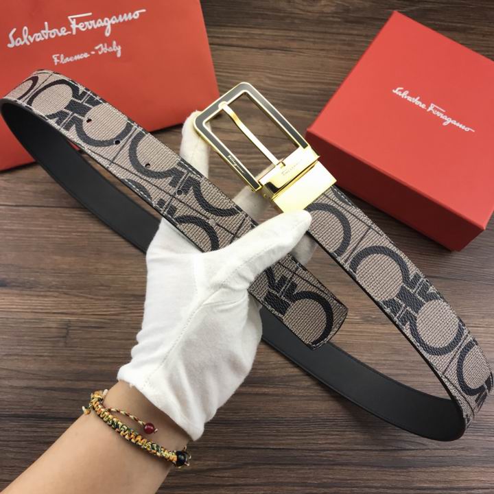 Super Perfect Quality Ferragamo Belts(100% Genuine Leather,steel Buckle)-1111