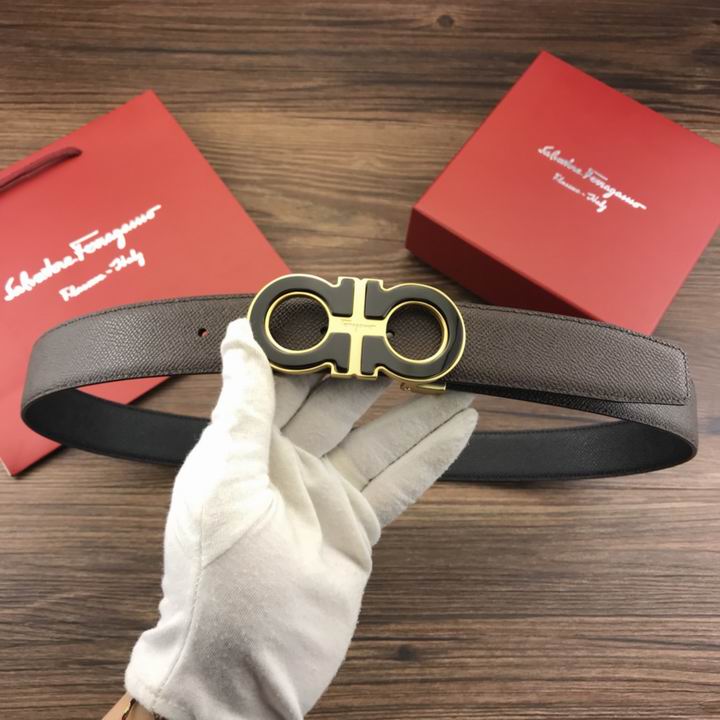 Super Perfect Quality Ferragamo Belts(100% Genuine Leather,steel Buckle)-1127