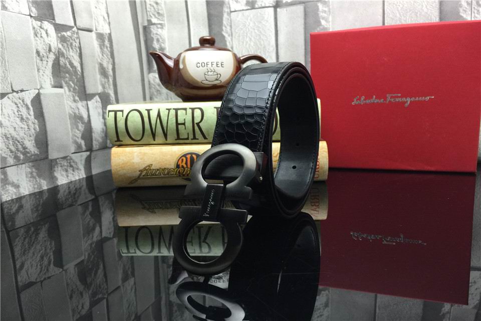 Super Perfect Quality Ferragamo Belts(100% Genuine Leather,steel Buckle)-1134