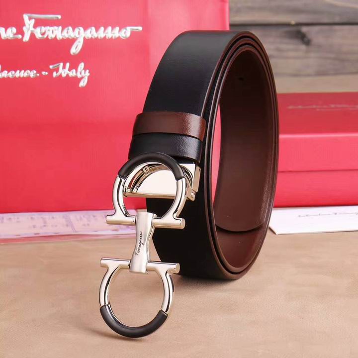 Super Perfect Quality Ferragamo Belts(100% Genuine Leather,steel Buckle)-842