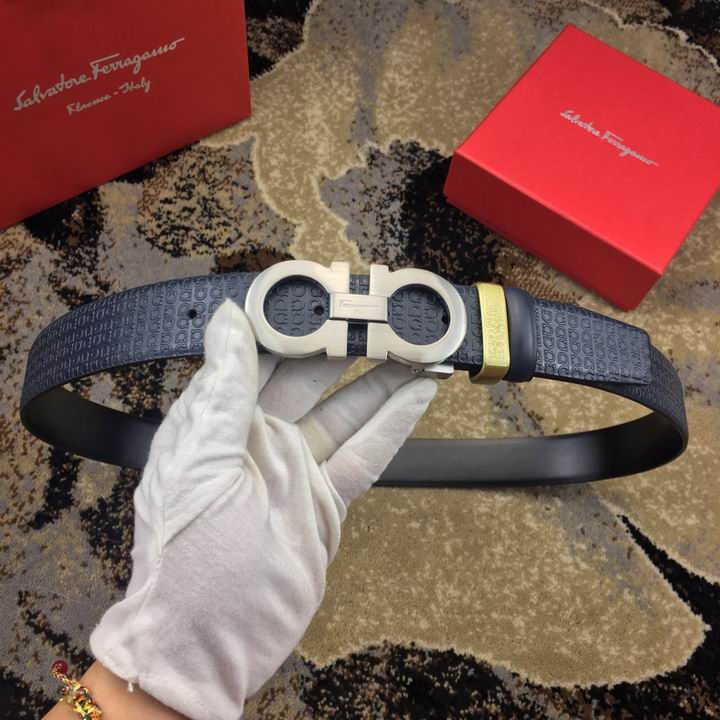 Super Perfect Quality Ferragamo Belts(100% Genuine Leather,steel Buckle)-909