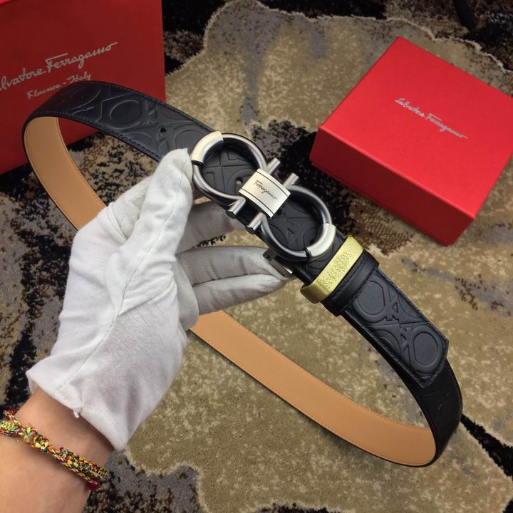 Super Perfect Quality Ferragamo Belts(100% Genuine Leather,steel Buckle)-913