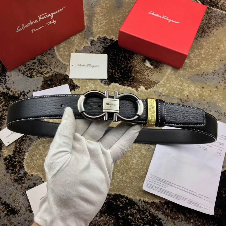 Super Perfect Quality Ferragamo Belts(100% Genuine Leather,steel Buckle)-953