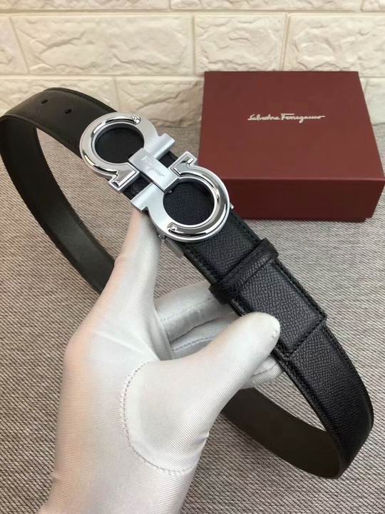 Super Perfect Quality Ferragamo Belts(100% Genuine Leather,steel Buckle)-969