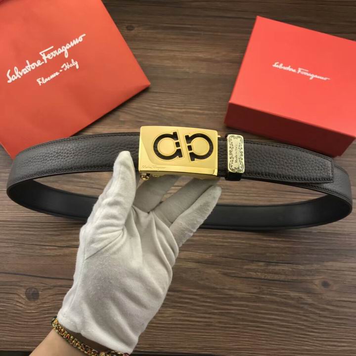 Super Perfect Quality Ferragamo Belts(100% Genuine Leather,steel Buckle)-977