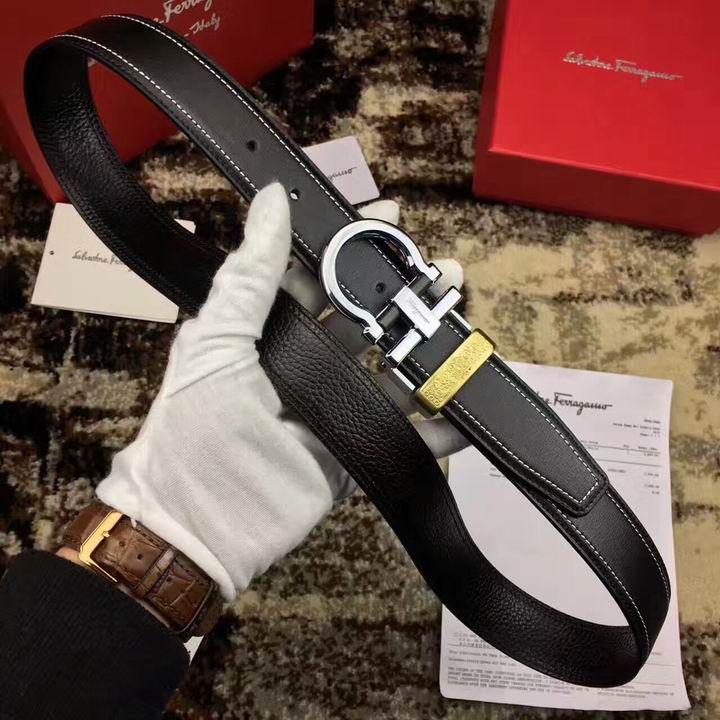 Super Perfect Quality Ferragamo Belts(100% Genuine Leather,steel Buckle)-986