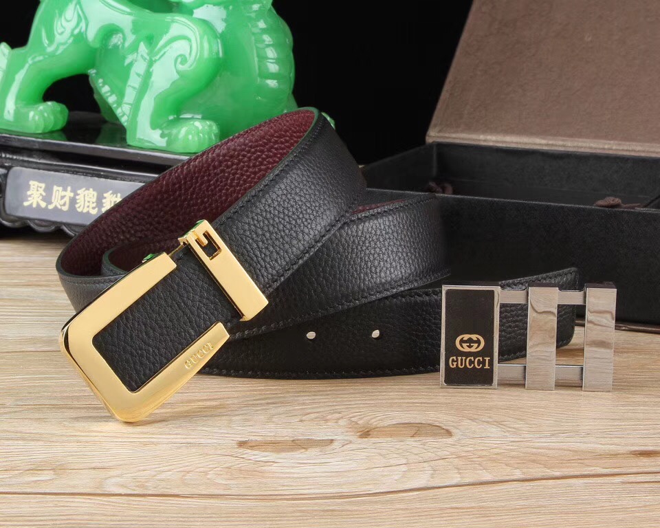 Super Perfect Quality G Belts(100% Genuine Leather,steel Buckle)-027