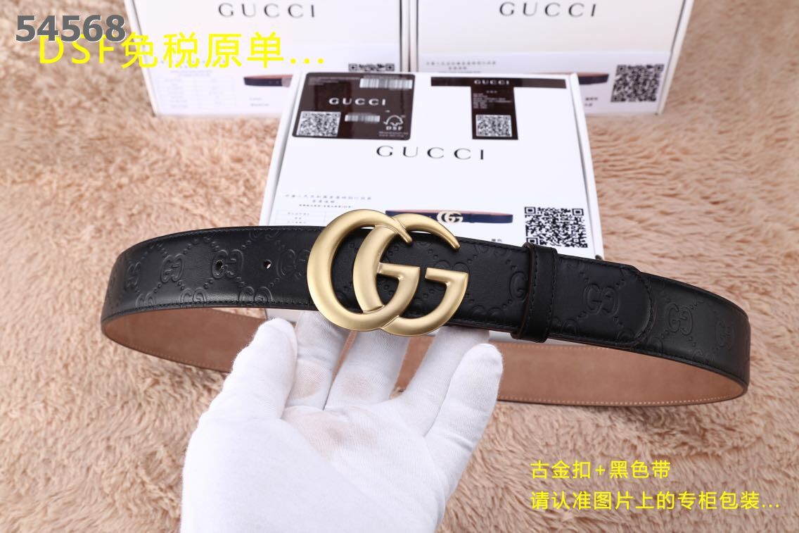 Super Perfect Quality G Belts(100% Genuine Leather,steel Buckle)-080