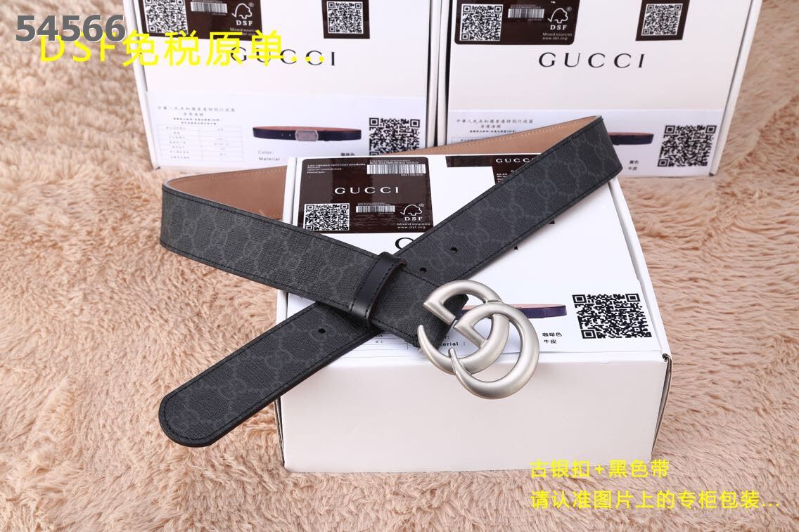 Super Perfect Quality G Belts(100% Genuine Leather,steel Buckle)-084