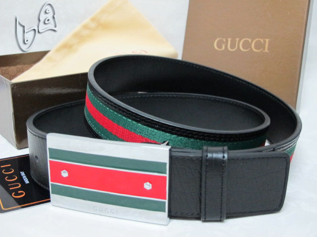 Super Perfect Quality G Belts(100% Genuine Leather,steel Buckle)-1129