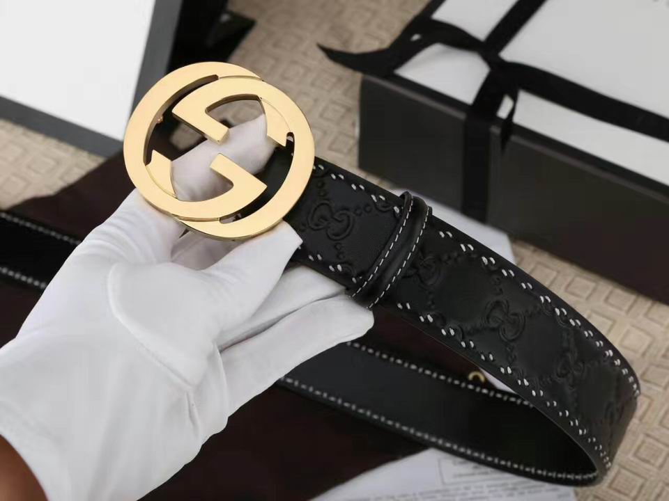 Super Perfect Quality G Belts(100% Genuine Leather,steel Buckle)-1182