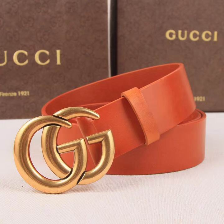 Super Perfect Quality G Belts(100% Genuine Leather,steel Buckle)-1279