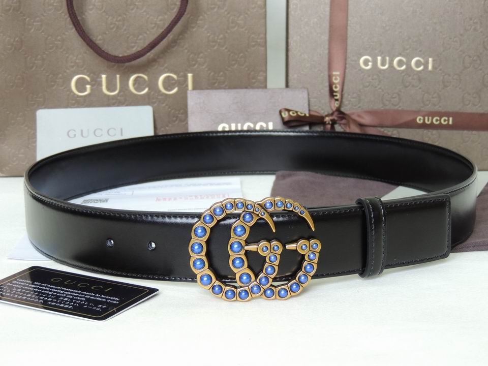 Super Perfect Quality G Belts(100% Genuine Leather,steel Buckle)-1471