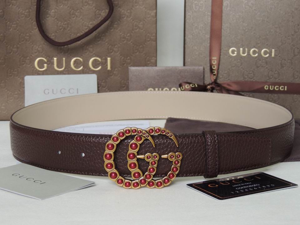 Super Perfect Quality G Belts(100% Genuine Leather,steel Buckle)-1480