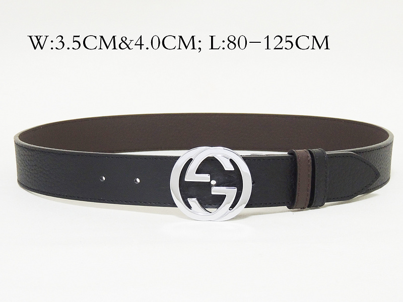 Super Perfect Quality G Belts(100% Genuine Leather,steel Buckle)-1497