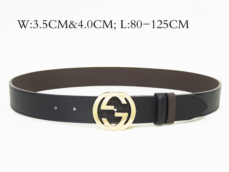 Super Perfect Quality G Belts(100% Genuine Leather,steel Buckle)-1498