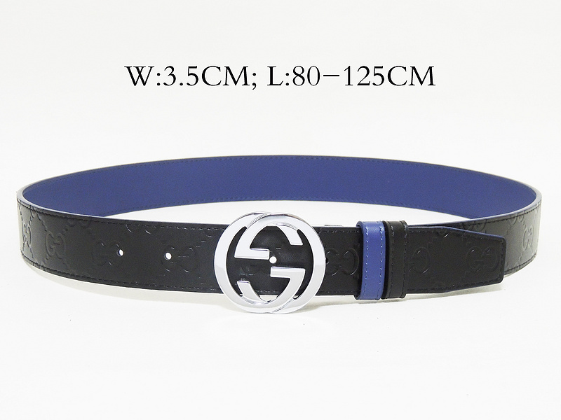 Super Perfect Quality G Belts(100% Genuine Leather,steel Buckle)-1515