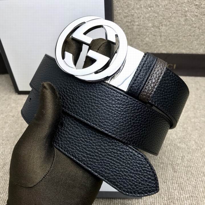 Super Perfect Quality G Belts(100% Genuine Leather,steel Buckle)-1566