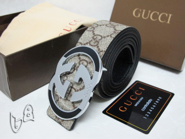 Super Perfect Quality G Belts(100% Genuine Leather,steel Buckle)-293