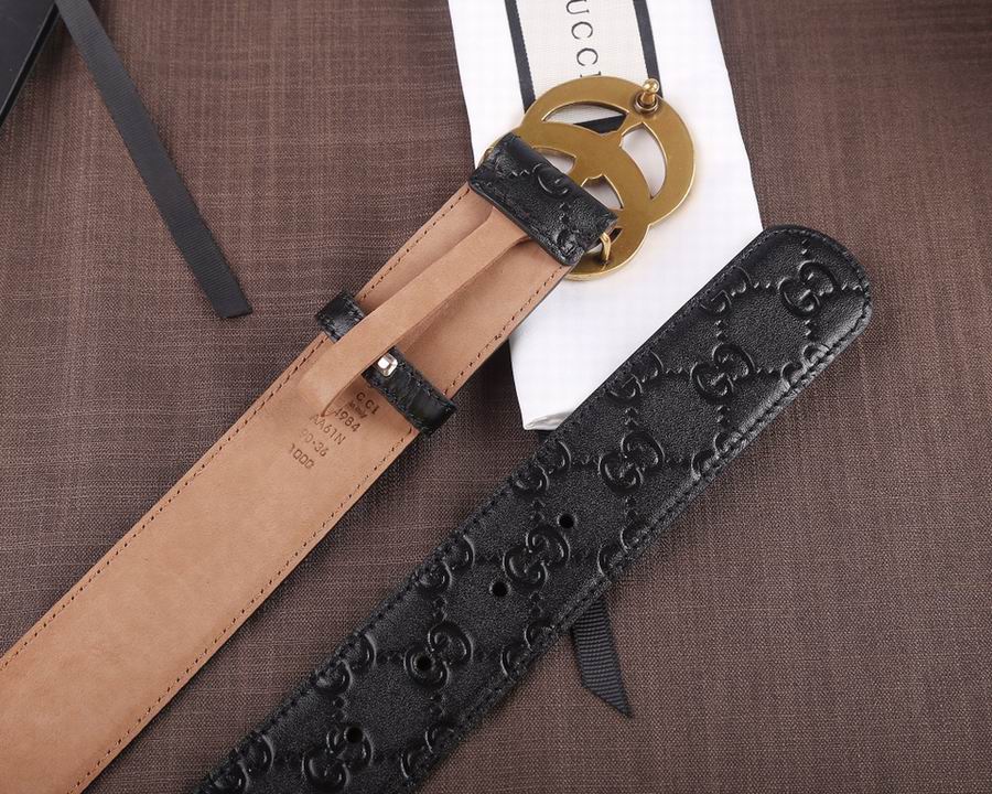 Super Perfect Quality G Belts(100% Genuine Leather,steel Buckle)-319