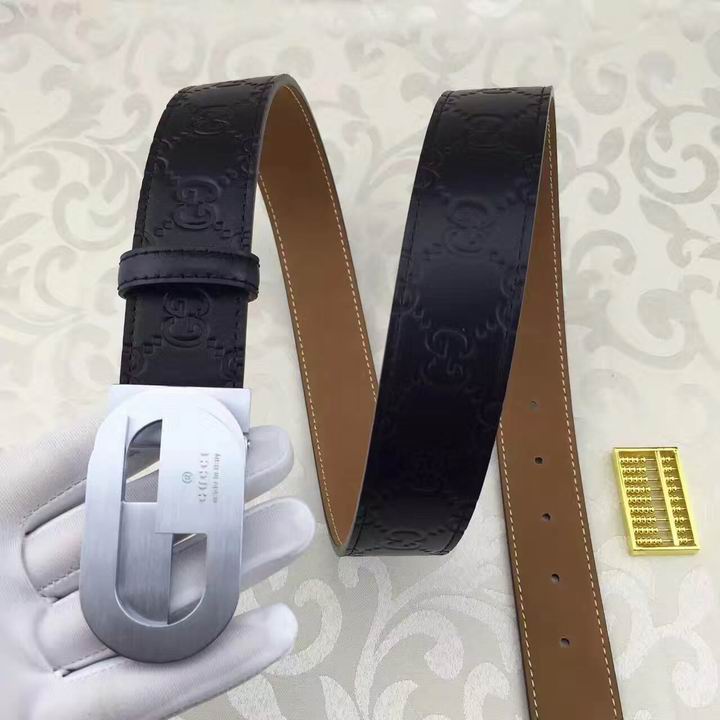 Super Perfect Quality G Belts(100% Genuine Leather,steel Buckle)-840